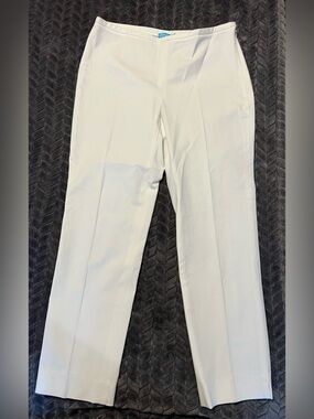 J.McLaughlin White Stretch Cropped Ankle Pants | Size 2
